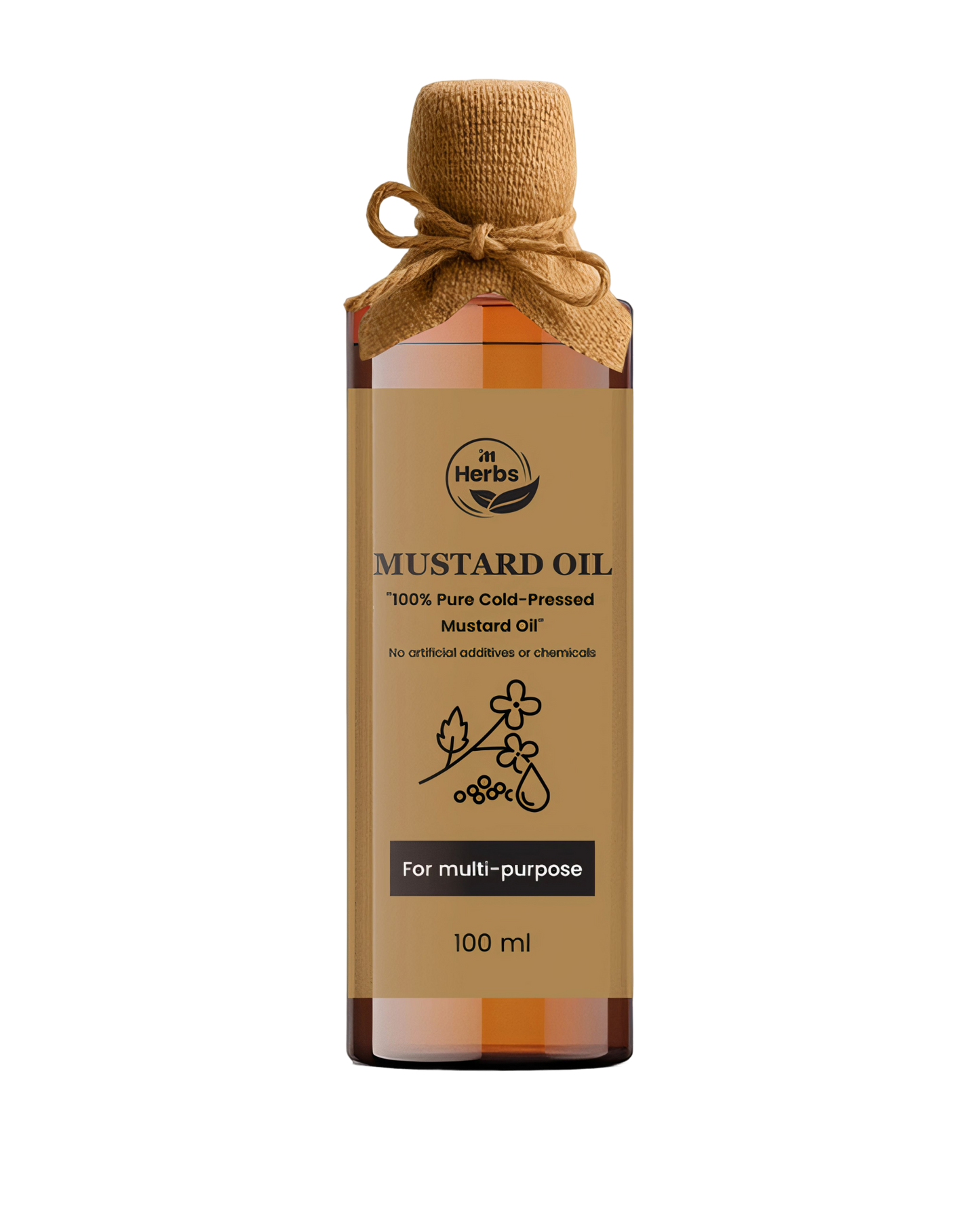 IM Herbs 100% Pure Cold-Pressed Mustard Oil